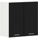  Crni hrastov viseći ormar 60x31x60 cm od konstruiranog drva | shoptok.hr