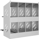 vidaXL Kutija za gniježđenje za piliće s 8 odjeljka metala | shoptok.hr