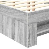  Okvir za krevet s uzglavljem Siva Sonoma 150 x 200 cm - Sivi hrast sonoma 150 x 200 cm | shoptok.hr