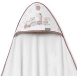 Interbaby ručnik s kapuljačom Žirafa 100x100 Dark Pink | shoptok.hr