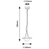  Brilagi - Spoljno viseće svetlo MOLDE 1xE27/60W IP44 crna | Eponuda.com
