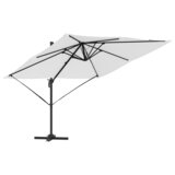 vidaXL Suncobran za patio Pijesak Poliester 3m Podesivi nasloni za ruke | shoptok.hr