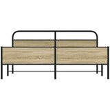 Metalni okvir kreveta bez madraca boja hrasta sonome 200x200 cm | shoptok.hr