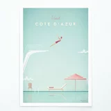 Travelposter Poster Côte d´Azur A2