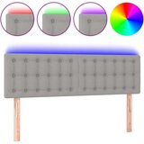  Uzglavlje svjetlosivo 144 x 5 x 78/88 cm od tkanine | shoptok.hr