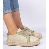 D/CEO marka niezdefiniowana Green women's espadrilles with laces Malsi | Eponuda.ba