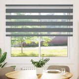 vidaXL Zebra senčilo temno sivo 155x100 cm tkanina širina 150,9 cm | Shoptok.si
