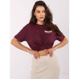 Sublevel T-shirt-D12022M02645R-burgundy | shoptok.hr