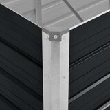 vidaXL Visoka greda antracitna 240x80x77 cm pocinkano jeklo, (20618723) | Shoptok.si