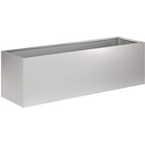  Vrtna saksija Srebrna 80 x 30 x 30 cm Pocinčani čelik | shoptok.hr