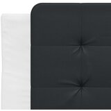  Jastuk za uzglavlje crno-bijeli 80 cm od umjetne kože | shoptok.hr