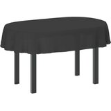  Tkanina za stol Ovalni Tamnosiva 130 x 180 cm Poliester | shoptok.hr