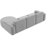 Makamii Svijetlo siva kutna garnitura od šenila (s desnim kutom/s ležaljkom) Omao – | shoptok.hr