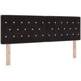  Krevet od pjene s madracem i LED-om Crna 140 x 190 cm Baršun | shoptok.hr