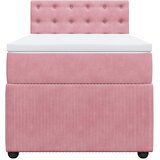  Box spring krevet s madracem ružičasti 90x200 cm baršunasti | shoptok.hr