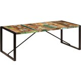 vidaXL Jedilna miza 220x100x75 cm trden predelan les | Shoptok.si