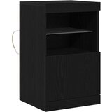  Komoda s LED svjetlima Crna Hrast 41x37x67 cm | shoptok.hr