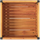  Vrtna sadilica s policom 45 x 45 x 80 cm masivno drvo i čelik | Eponuda.com