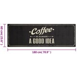  Kuhinjski tepih perivi s natpisom Coffee 60 x 180 cm baršunasti | Eponuda.ba