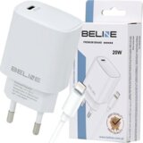 Beline OMREŽNI POLNILEC 1X USB-C 20W + KABEL ZA LIGHTNING PD3.0 ZA IPHONE, (21974811) Cene