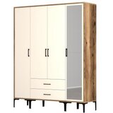 Hanah home kumsal str - walnut, cream walnutcream wardrobe | Eponuda.com
