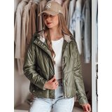 DStreet Kurtka damska przejściowa pikowana z kapturem NIVESSO zielona | shoptok.hr