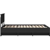  Okvir za krevet Crna 120 x 123 cm Konstruirano drvo - Crna 120 x 190 cm | shoptok.hr