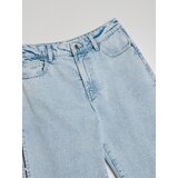 Sinsay Straight wide leg traperice srednjeg struka s umjetnim perlama | shoptok.hr