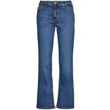 Jeans straight G08 MID RISE STRAIGHT Modra