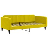  Dnevni krevet na razvlačenje s madracima žuti 90x200 cm baršun | shoptok.hr