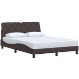  Posteljni okvir brez vzmetnice temno rjav 120x200 cm blago, (21792180) | Shoptok.si