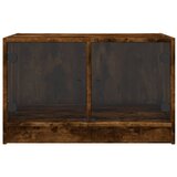  Stolić za kavu sa staklenim vratima boja hrasta 68x50x42 cm | Eponuda.ba