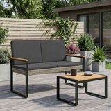  Vanjska klupa Siva i tamno siva 107 x 61 x 80 cm poliratan | shoptok.hr