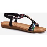 EVENTO Women's Sandals With Pins And Braided Straps Black Nusoreth | Shoptok.si