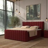 Premium Living Postelja Boxspring Lina, Rdeča, 160x200 | Shoptok.si