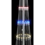 vidaXL LED božično drevesce večbarvno 138.5 x 138.5 x 399 cm Kovina | Shoptok.si