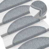 vidaXL Preproge za stopnice 15 kosov 65x24x4 cm svetlo sive Cene