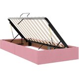  Ottomanska Okvir za krevet s pohranom s pohranom Baršun - Ružičasta 90 x 190 cm | shoptok.hr