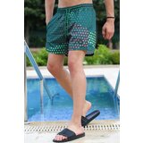 Madmext Swim Shorts - Green - Graphic Cene
