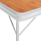  Sklopivi stol za kampiranje s 2 klupe aluminijski smeđi | shoptok.hr