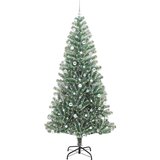 vidaXL Umjetno božično drevo s snežno obloženimi vejicami in LED lučko | Shoptok.si