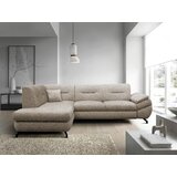 MID.YOU KOTNA SEDEŽNA GARNITURA, struktura, pliš svetlo rjava | Shoptok.si