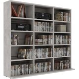 Ormarić za CD-ove boja betona 102x23x89 5 cm konstruirano drvo | shoptok.hr