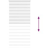 vidaXL zebra senčilo bela 95x200 cm tkanina širina 90,9cm poliester | Shoptok.si