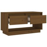 TV ormarić smeđa boja meda 74 x 34 x 40 cm od masivne borovine | shoptok.hr
