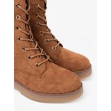 Shelvt Comfortable caramel workers on a flat sole | Shoptok.si