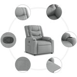  Naslonjač od tkanine svjetlosivi | shoptok.hr