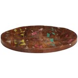 Stolna ploča Ø 40 x 3 8 cm okrugla od masivnog obnovljenog drva | shoptok.hr