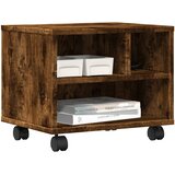  Stalak za pisač s kotačima boja hrasta 41x32x34,5 cm | shoptok.hr