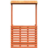 Vanjski barski stol s krovom smeđi 112 5 x 57 x 195 5 cm drveni | shoptok.hr